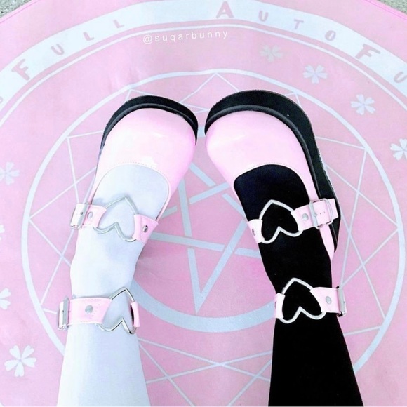 Demonia SPRITE-02 Pink Maryjane Platform Vinyl Shoe Woman’s USSize 9 - Picture 5 of 5